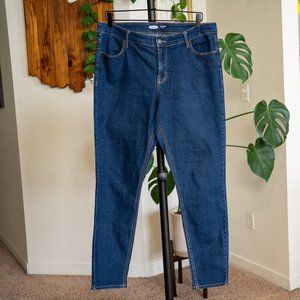 Old Navy Women's Super Skinny Mid-Rise Blue Jeans